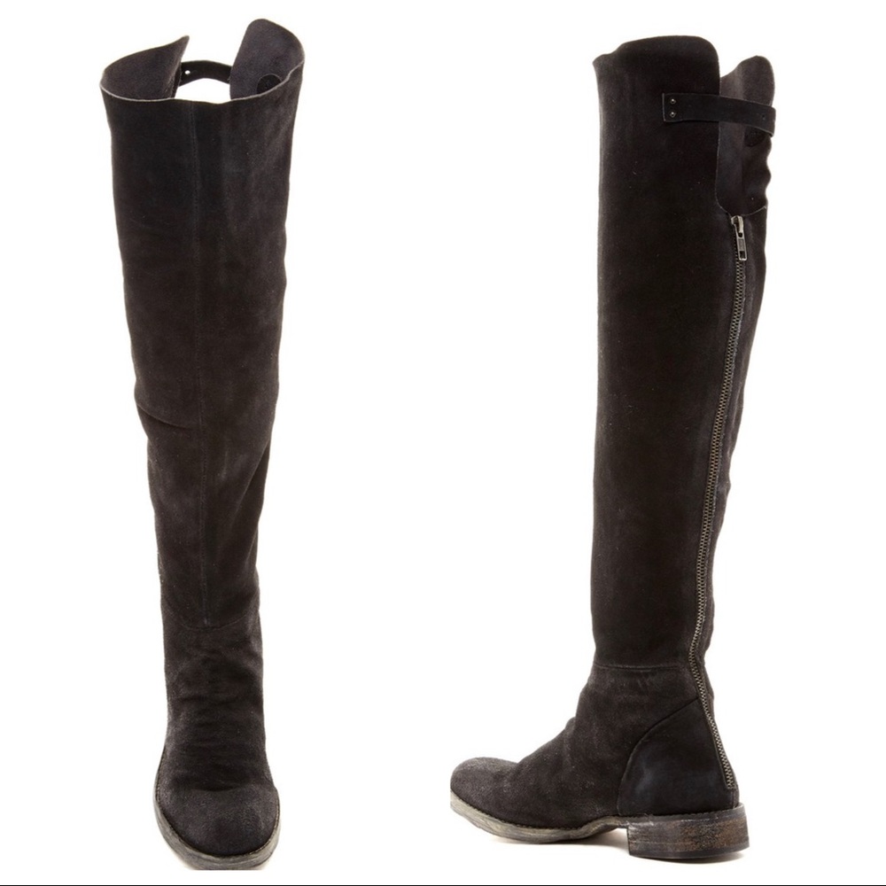FREE PEOPLE CUMBRIA OVER THE KNEE TALL BOOTS 39
